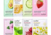 SADOER 8pcs Fruit Face Mask, Moisturizing Skin Care Set