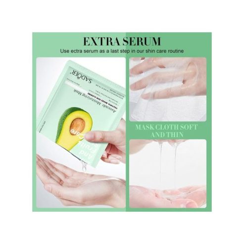 SADOER 8pcs Fruit Face Mask, Moisturizing Skin Care Set